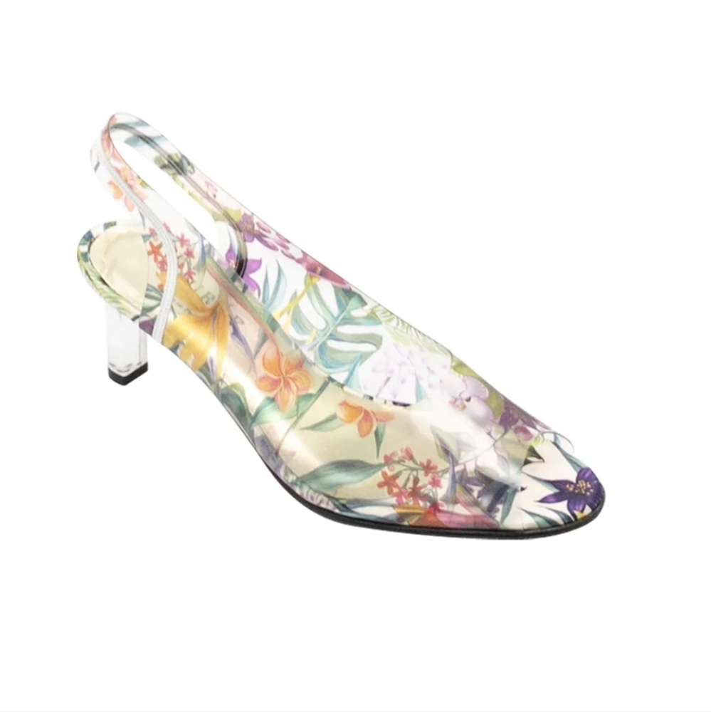 Azuree NERI Transparent Peep-Toe Pump